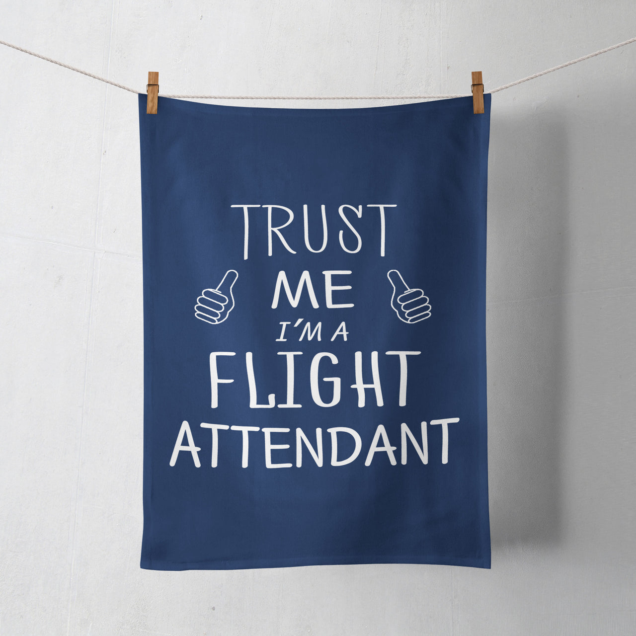 Trust Me I'm a Flight Attendant Designed Towels