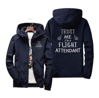 Thumbnail for Trust Me I'm a Flight Attendant Designed Windbreaker Jackets