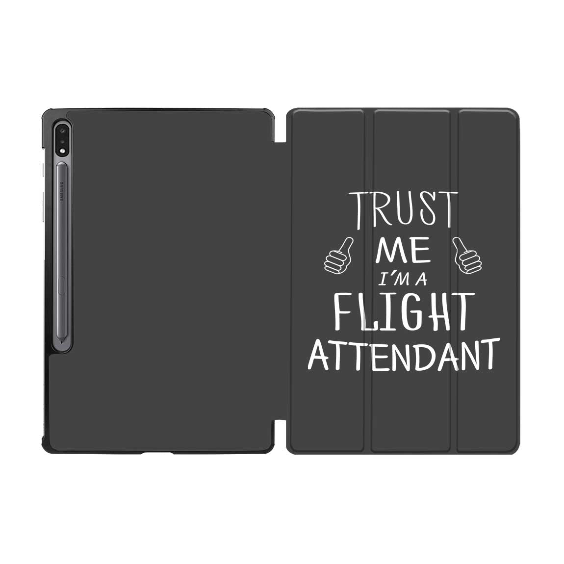 Trust Me I'm a Flight Attendant Designed Samsung Tablet Cases