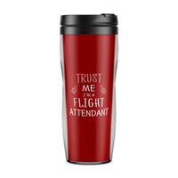 Thumbnail for Trust Me I'm a Flight Attendant Designed Travel Mugs