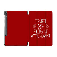 Thumbnail for Trust Me I'm a Flight Attendant Designed Samsung Tablet Cases