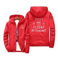 Thumbnail for Trust Me I'm a Flight Attendant Designed Windbreaker Jackets