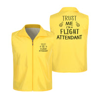 Thumbnail for Trust Me I'm a Flight Attendant Designed Thin Style Vests