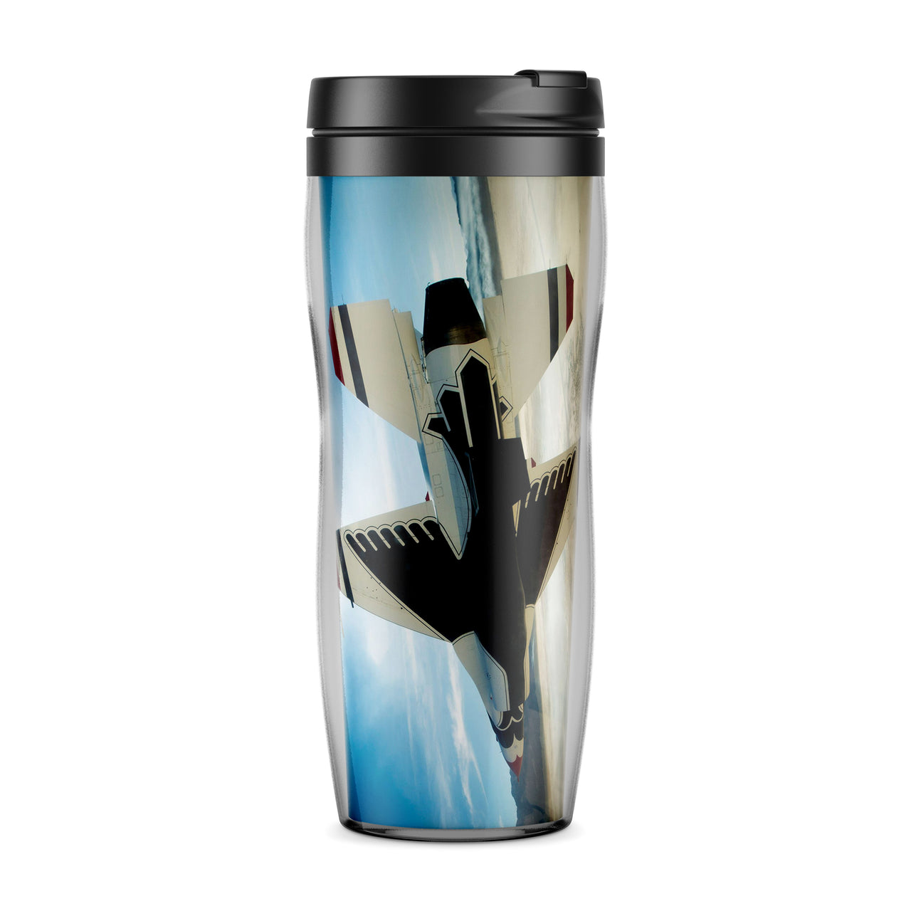 Turning Right Fighting Falcon F16 Designed Travel Mugs