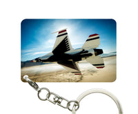 Thumbnail for Turning Right Fighting Falcon F16 Designed Key Chains