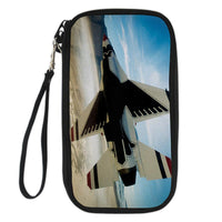 Thumbnail for Turning Right Fighting Falcon F16 Designed Travel Cases & Wallets