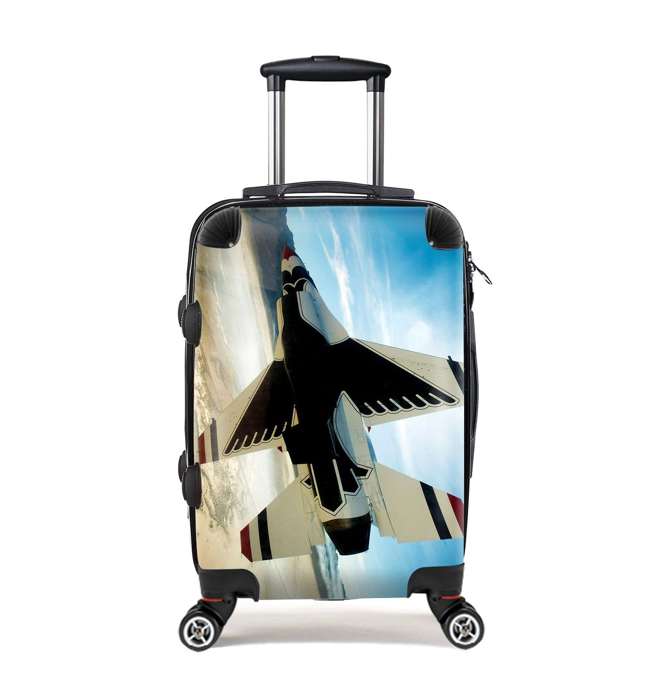 Turning Right Fighting Falcon F16 Designed Cabin Size Luggages