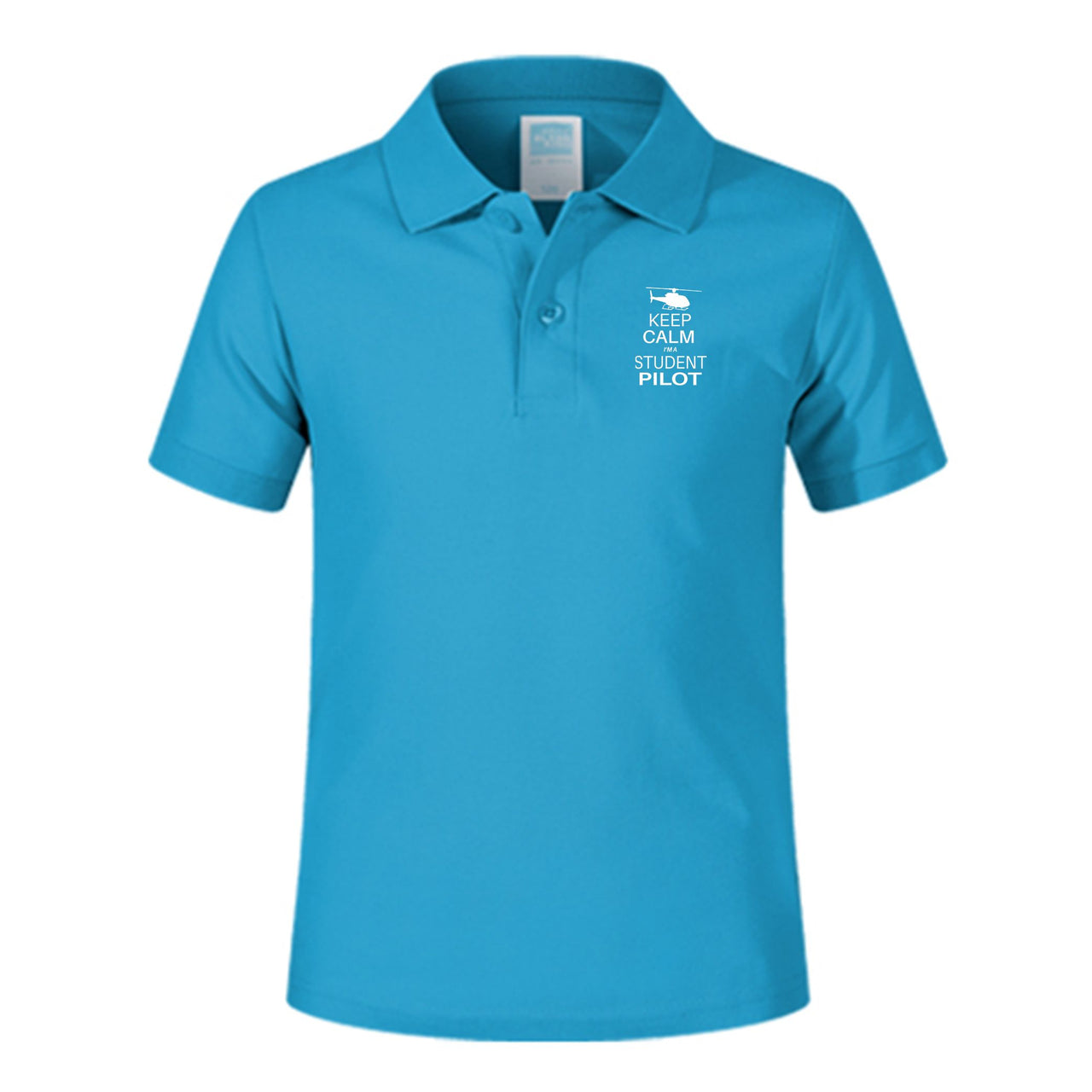 Student Pilot (Helicopter) Designed Children Polo T-Shirts