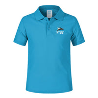 Thumbnail for The Lockheed Martin F22 Designed Children Polo T-Shirts