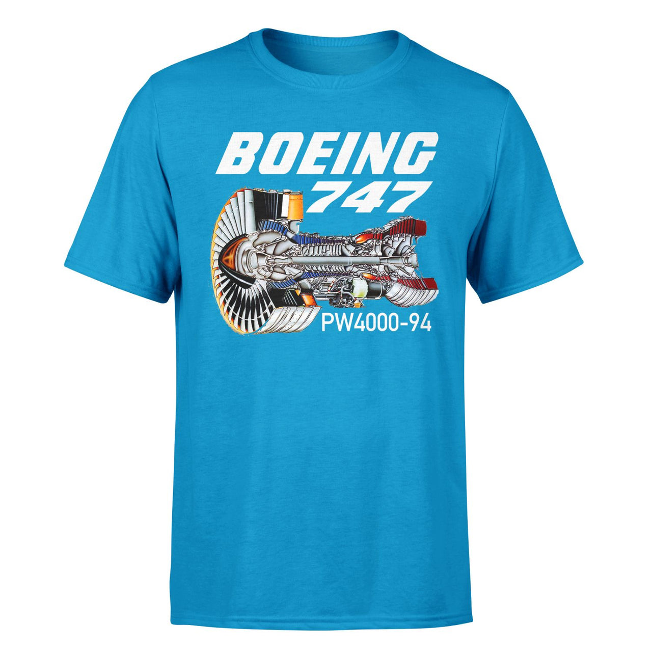 Boeing 747 & PW4000-94 Engine Designed T-Shirts