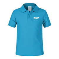 Thumbnail for 757 Flat Text Designed Children Polo T-Shirts