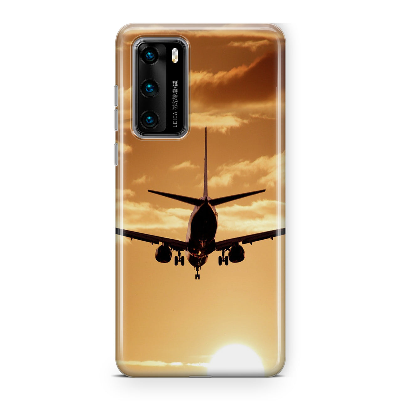 Two Aeroplanes During Sunset Designed Huawei Cases