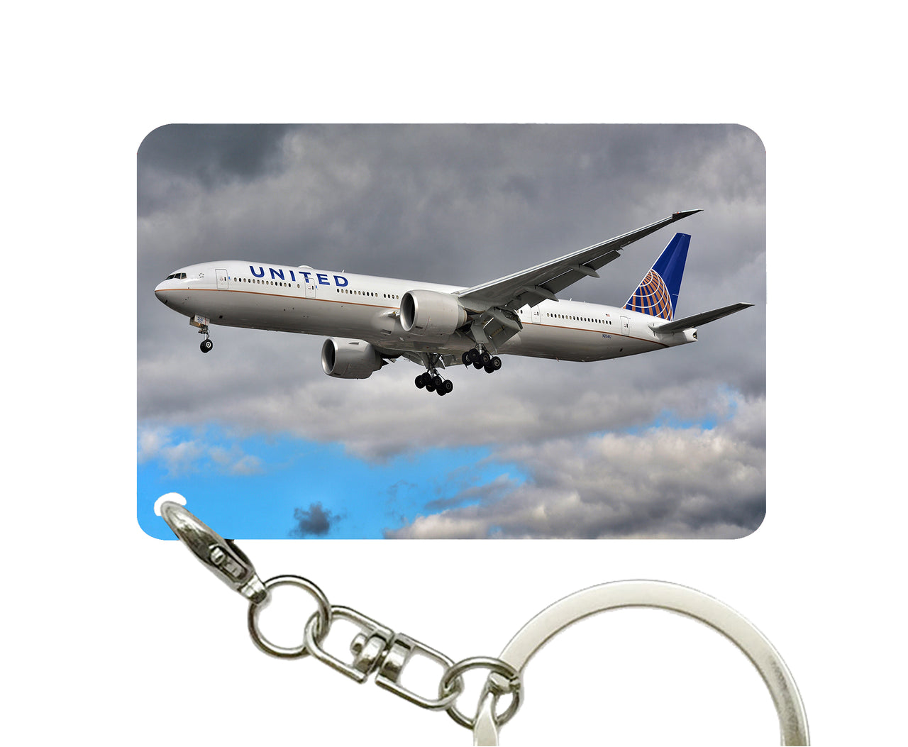 United Airways Boeing 777 Designed Key Chains