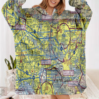 Thumbnail for VFR Chart Designed Blanket Hoodies