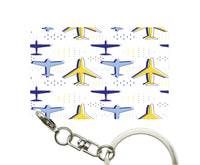 Thumbnail for Very Colourful Airplanes Designed Key Chains