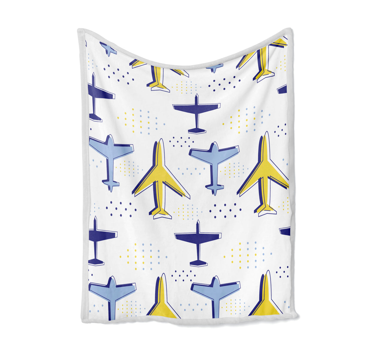 Very Colourful Airplanes Designed Bed Blankets & Covers