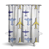 Thumbnail for Very Colourful Airplanes Designed Shower Curtains