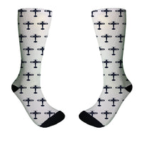 Thumbnail for Eat Sleep Fly & Propeller Designed Socks