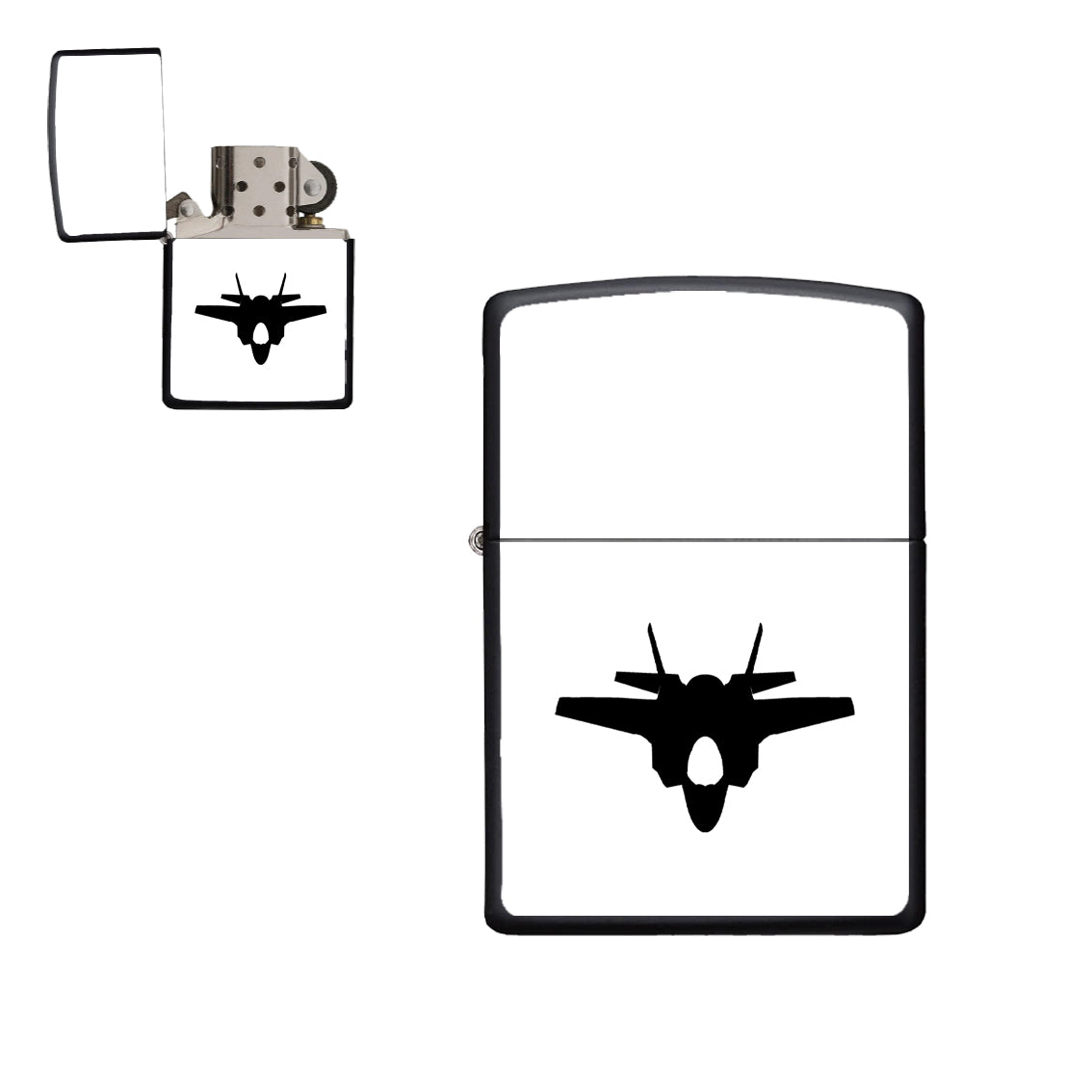 Lockheed Martin F-35 Lightning II Silhouette Designed Metal Lighters