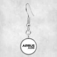 Thumbnail for Airbus A350 & Text Designed Earrings