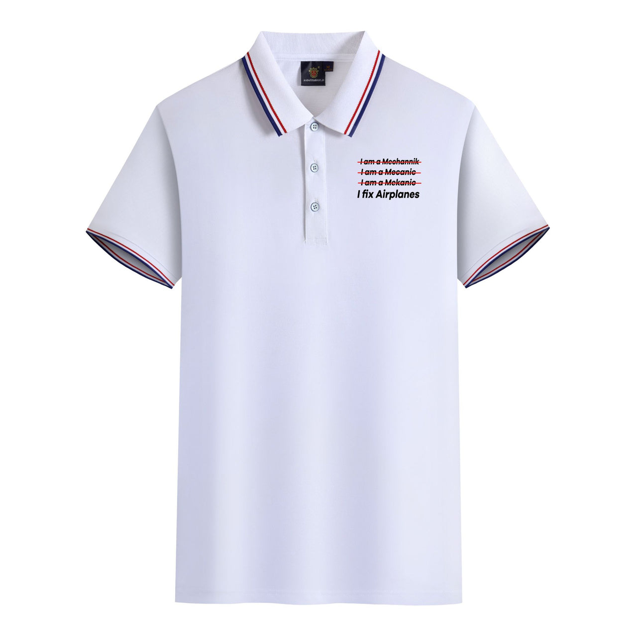 I Fix Airplanes Designed Stylish Polo T-Shirts