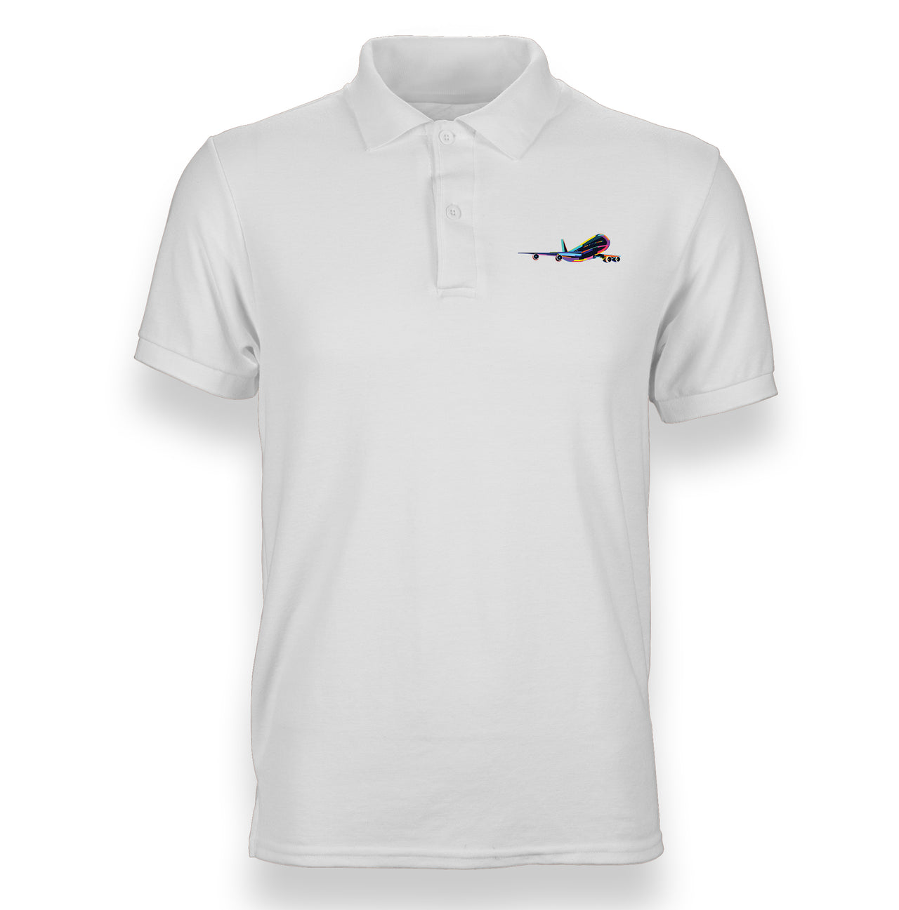 Multicolor Airplane Designed "WOMEN" Polo T-Shirts