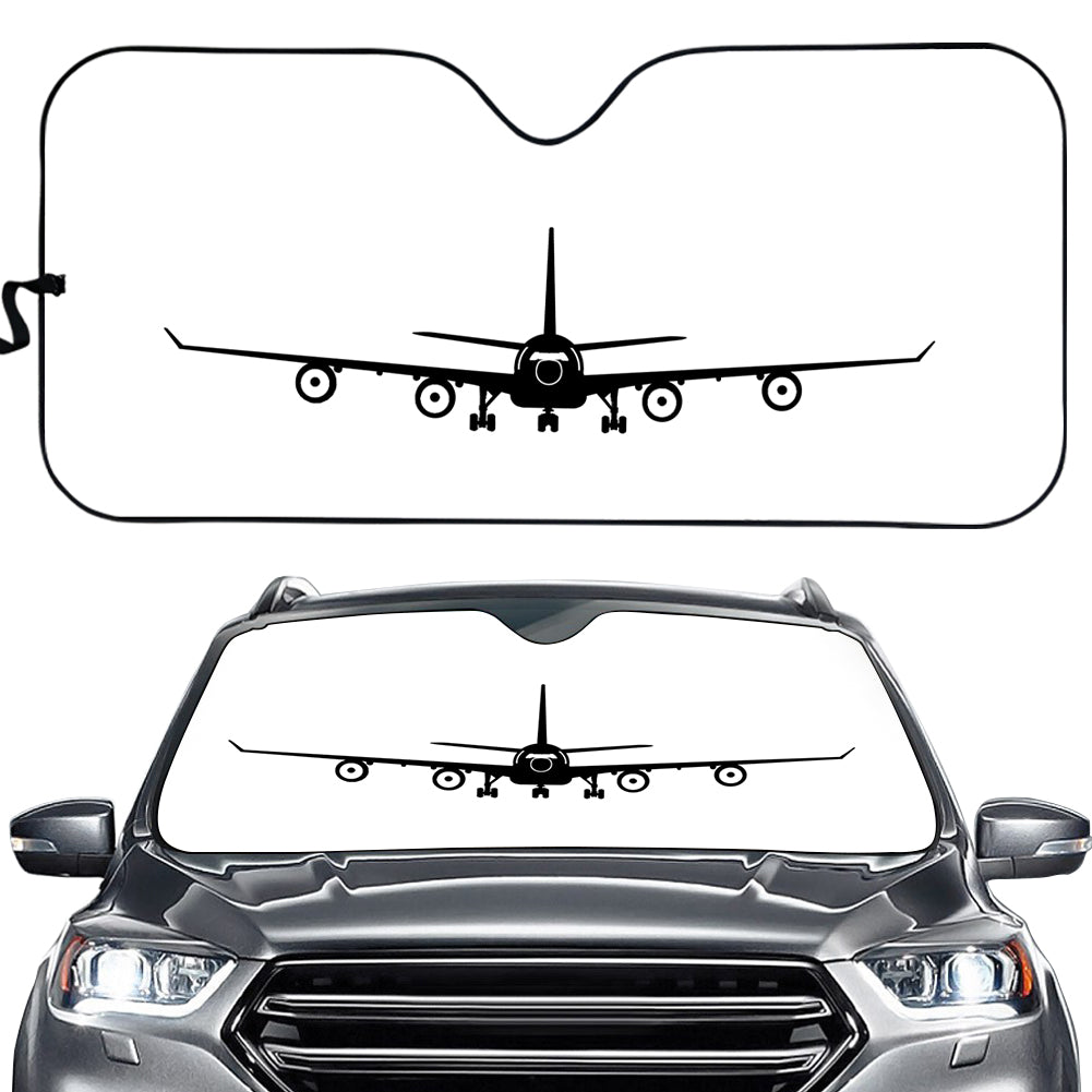 Airbus A340 Silhouette Designed Car Sun Shade