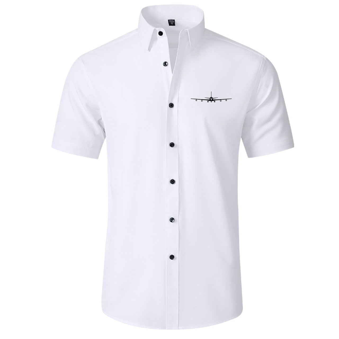 Boeing 707 Silhouette Designed Short Sleeve Shirts