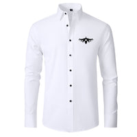 Thumbnail for Fighting Falcon F16 Silhouette Designed Long Sleeve Shirts