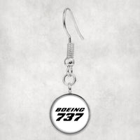 Thumbnail for Boeing 737 & Text Designed Earrings