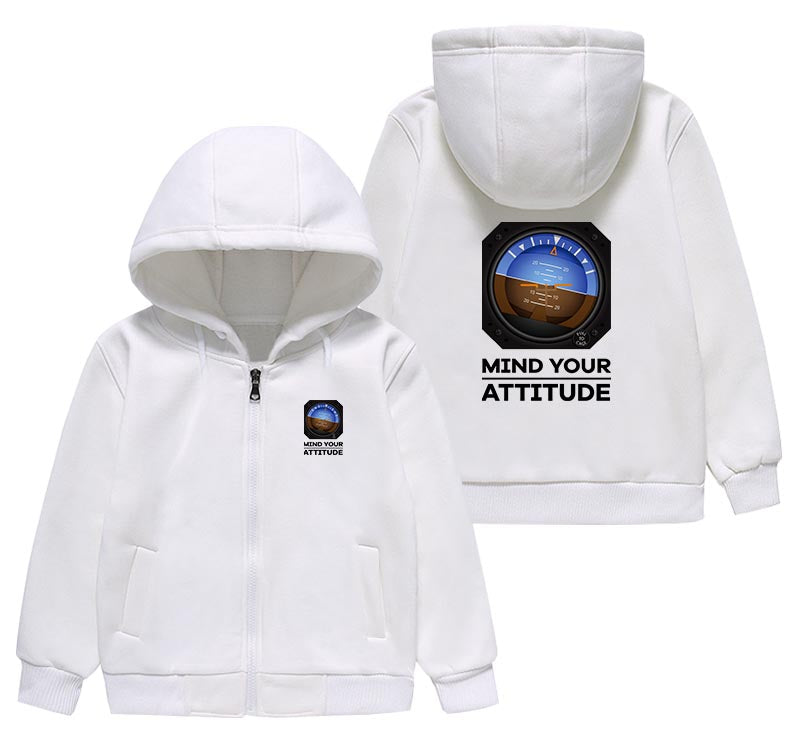 Mind Your Attitude Designed "CHILDREN" Zipped Hoodies