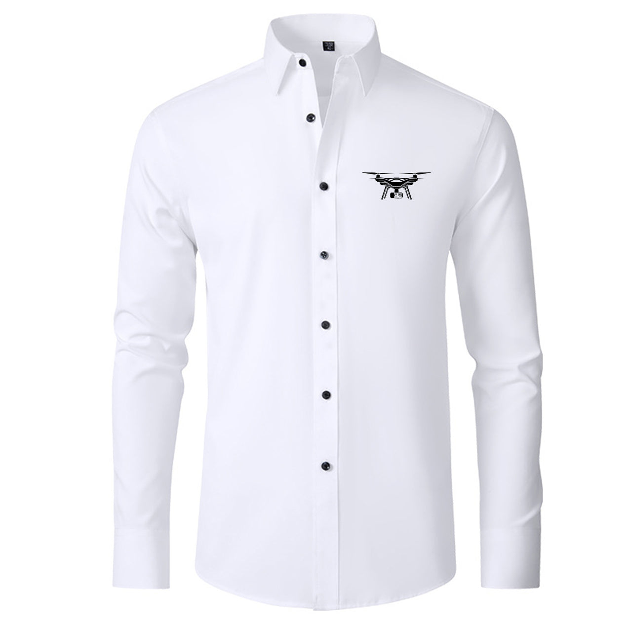 Drone Silhouette Designed Long Sleeve Shirts