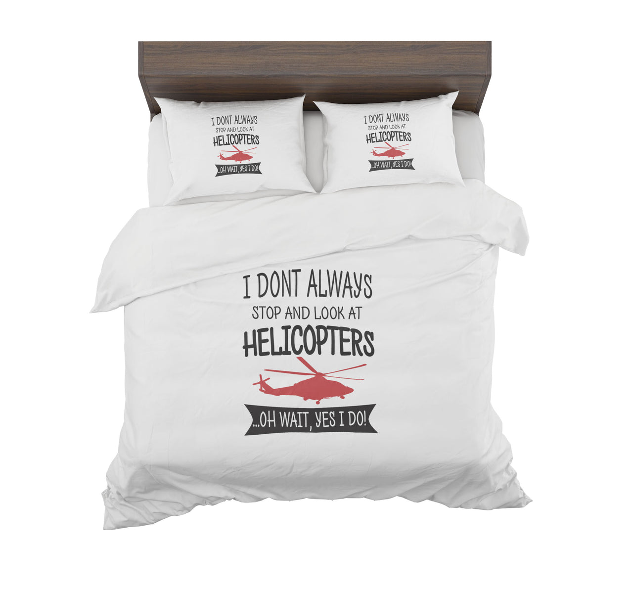 Copy of I Don't Always Stop and Look at Airplanes Designed Bedding Sets