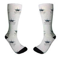 Thumbnail for The McDonnell Douglas F15 Designed Socks