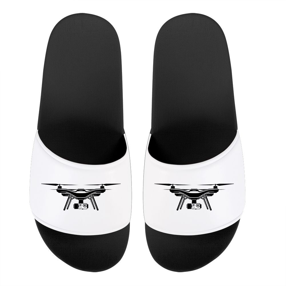 Drone Silhouette Designed Sport Slippers