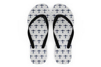 Thumbnail for Eat Sleep Fly & Propeller Designed Slippers (Flip Flops)