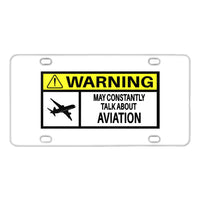 Thumbnail for Warning May Constantly Talk About Aviation Designed Metal (License) Plates