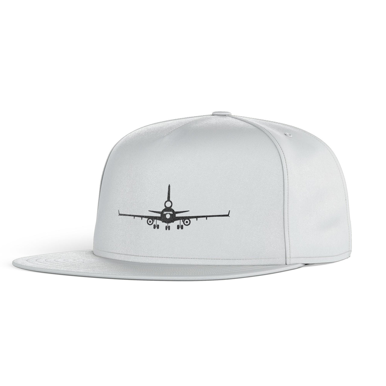 McDonnell Douglas MD-11 Silhouette Plane Designed Snapback Caps & Hats