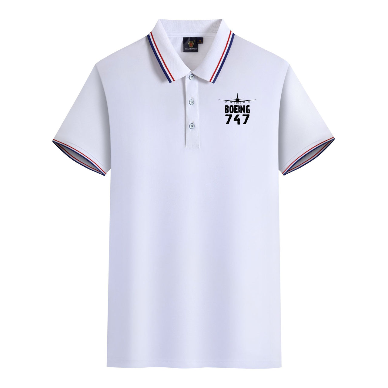 Boeing 747 & Plane Designed Stylish Polo T-Shirts