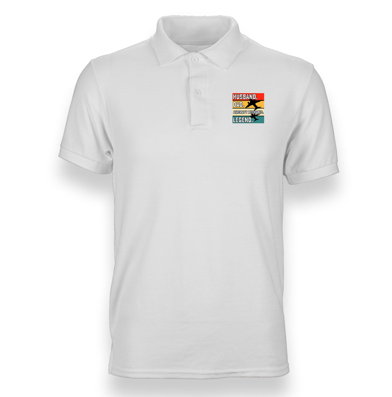 Husband & Dad & Aircraft Mechanic & Legend Designed "WOMEN" Polo T-Shirts