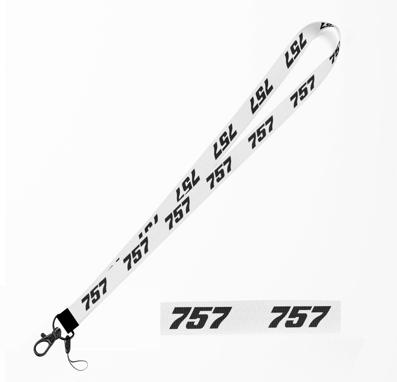 757 Flat Text Designed Lanyard & ID Holders