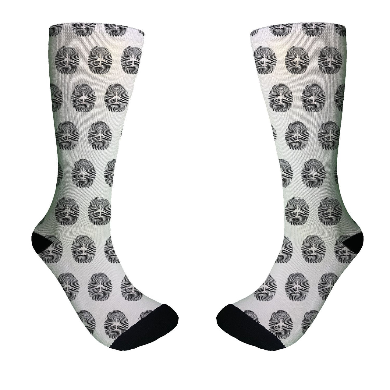 Aviation Finger Print Designed Socks