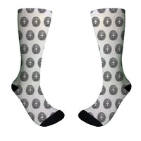 Thumbnail for Aviation Finger Print Designed Socks