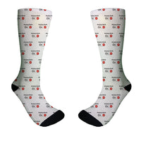 Thumbnail for Airplane Mode On Designed Socks