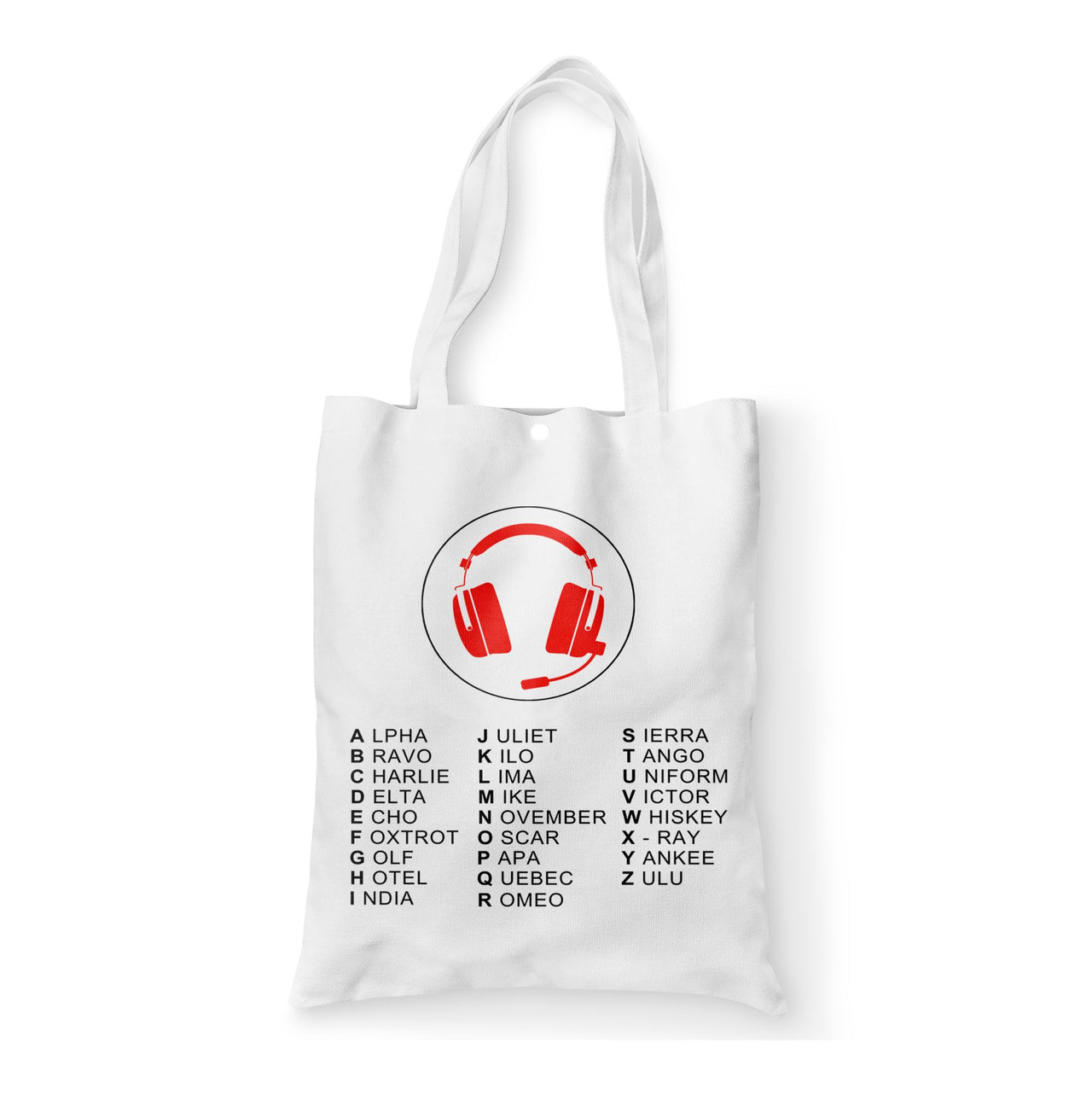 Aviation Alphabet 3 Designed Tote Bags