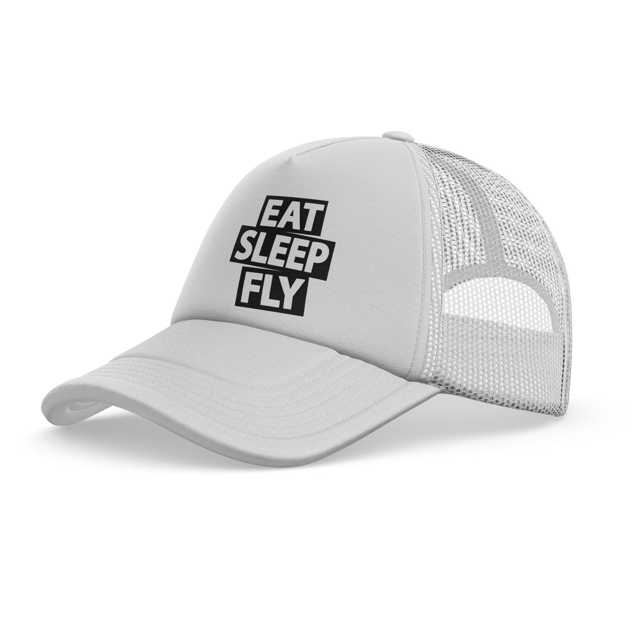 Eat Sleep Fly Designed Trucker Caps & Hats