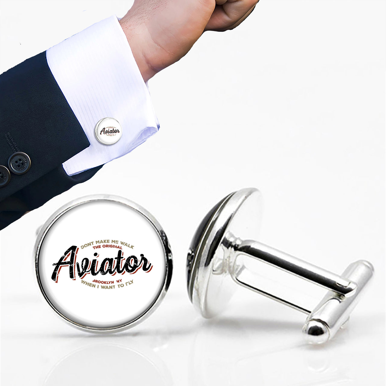 Aviator - Dont Make Me Walk Designed Cuff Links