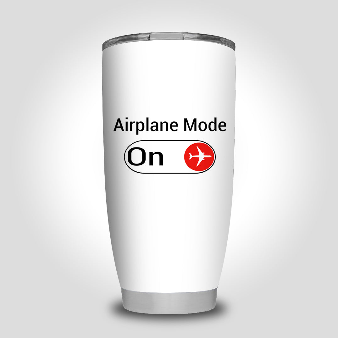 Airplane Mode On Designed Tumbler Travel Mugs