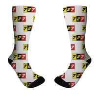 Thumbnail for Flat Colourful 727 Designed Socks