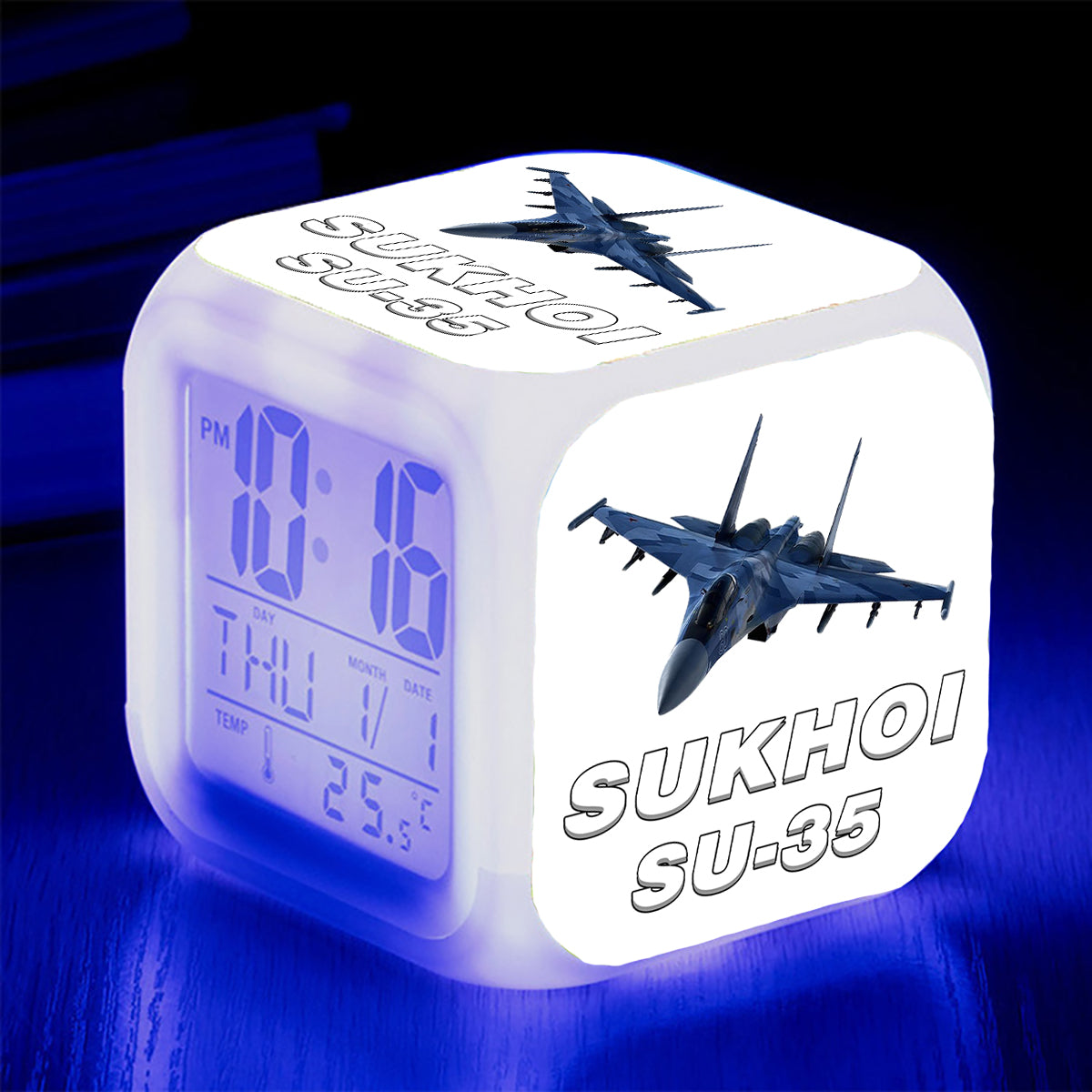 The Sukhoi SU-35 Designed "7 Colour" Digital Alarm Clock